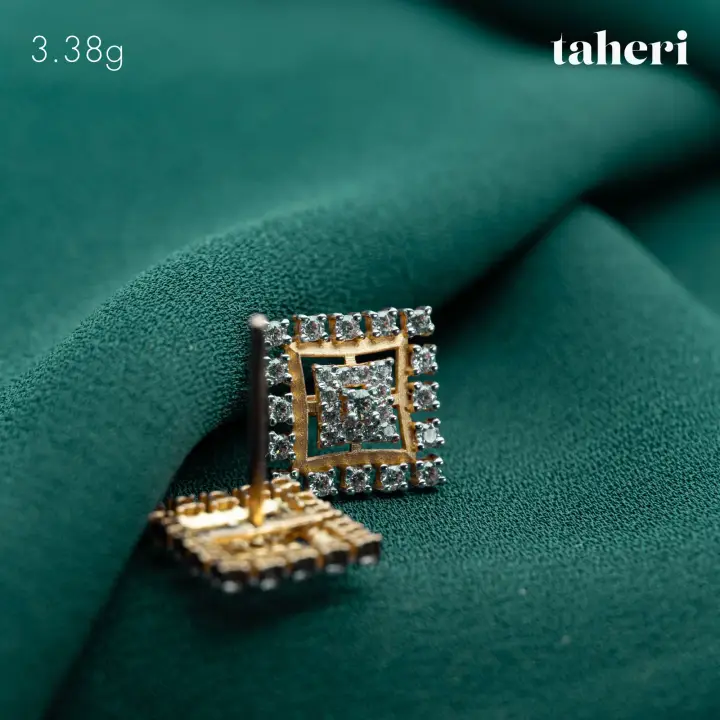 Yellow Gold Top with Cubic Zirconia design 134 by TAHERI