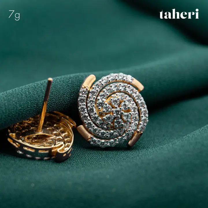 Yellow Gold Top with Cubic Zirconia design 138 by TAHERI