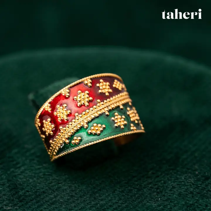 21k Yellow Gold Band design 26 by TAHERI