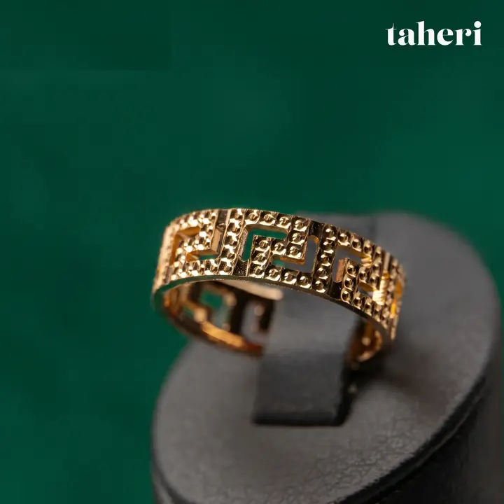 21k Yellow Gold Band design 28 by TAHERI