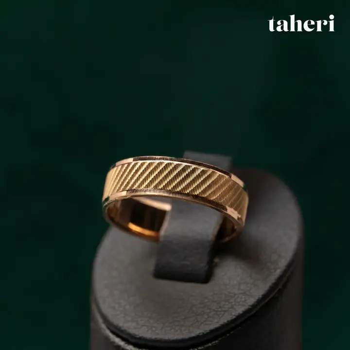 21k Yellow Gold Band design 33 by TAHERI