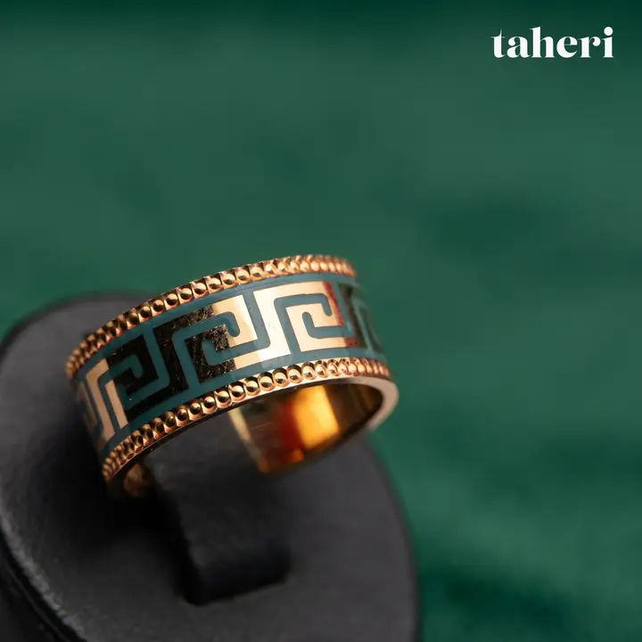 21k Yellow Gold Band design 36 by TAHERI