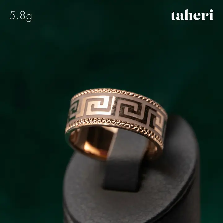 21k Rose Gold Band design 44 by TAHERI