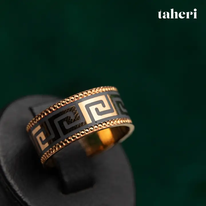 21k Yellow Gold Band design 45 by TAHERI