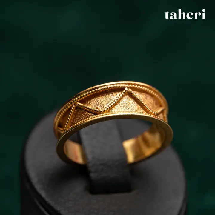 Yellow Gold Band design 142 by TAHERI