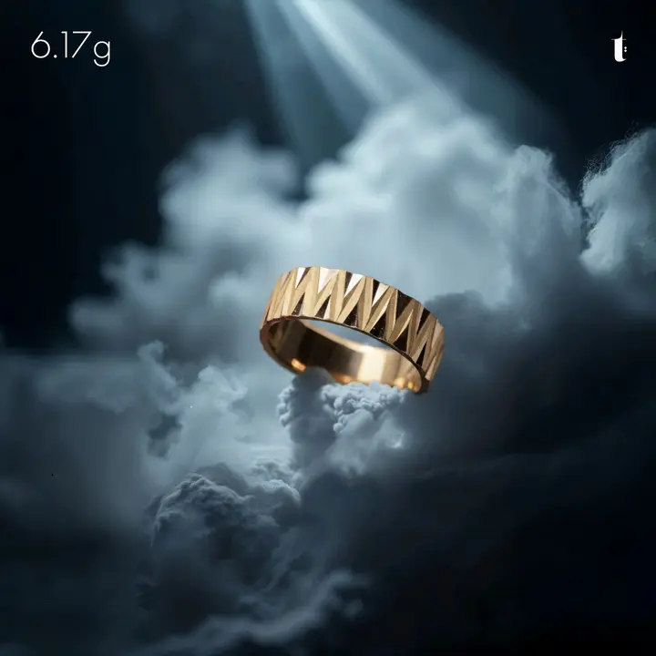 Yellow Gold Band design 148 by TAHERI