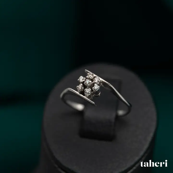 18k White Gold Diamond Ring design 23 by TAHERI
