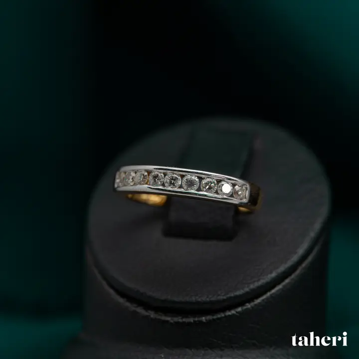 18k Two-Tone Gold Diamond Ring design 28 by TAHERI