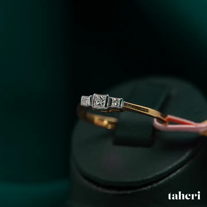 18k Two-Tone Gold Diamond Ring design 31 by TAHERI