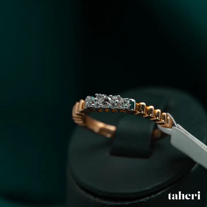 18k Two-Tone Gold Diamond Ring design 34 by TAHERI