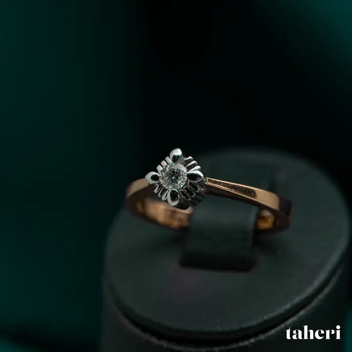 18k Two-Tone Gold Diamond Ring design 35 by TAHERI