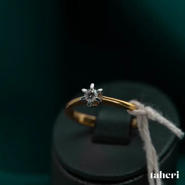 18k Two-Tone Gold Diamond Ring design 41 by TAHERI