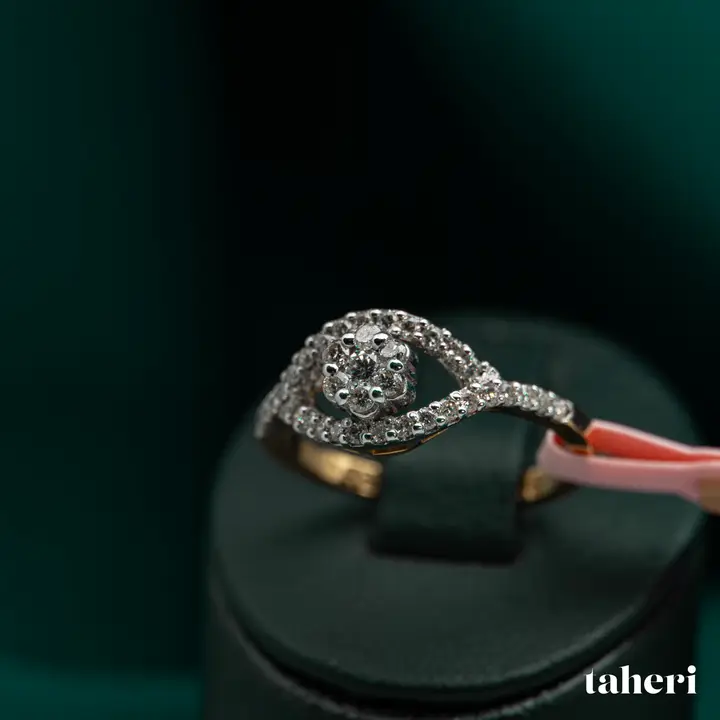 18k Two-Tone Gold Diamond Ring design 44 by TAHERI