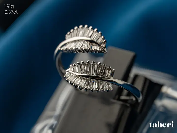 White Gold Diamond Ring design 78 by TAHERI