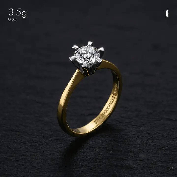 Two-Tone Diamond Ring design 110 by TAHERI