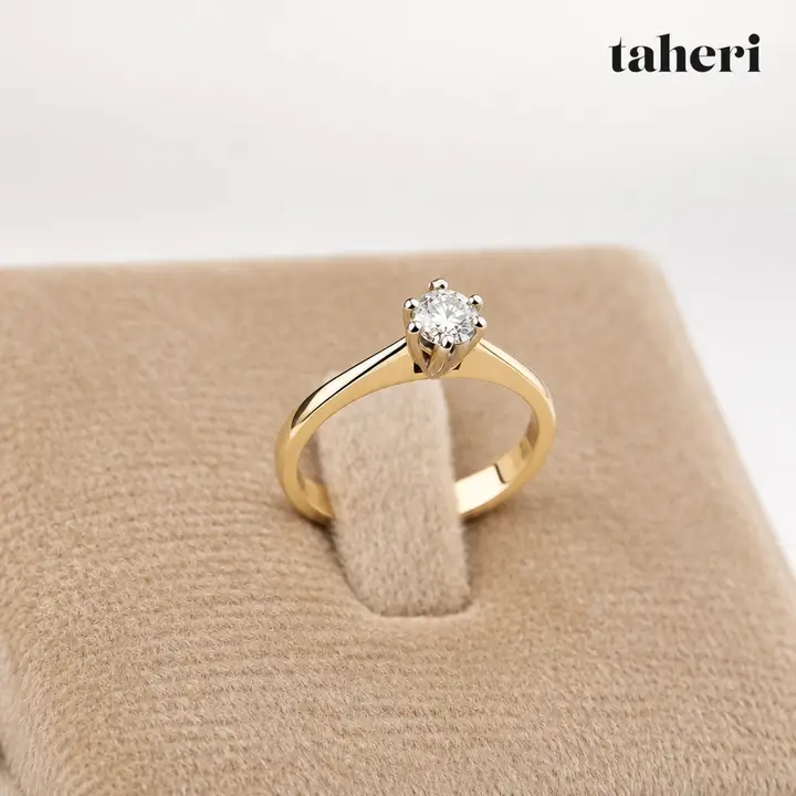18k Yellow Gold Diamond Ring design 119 by TAHERI