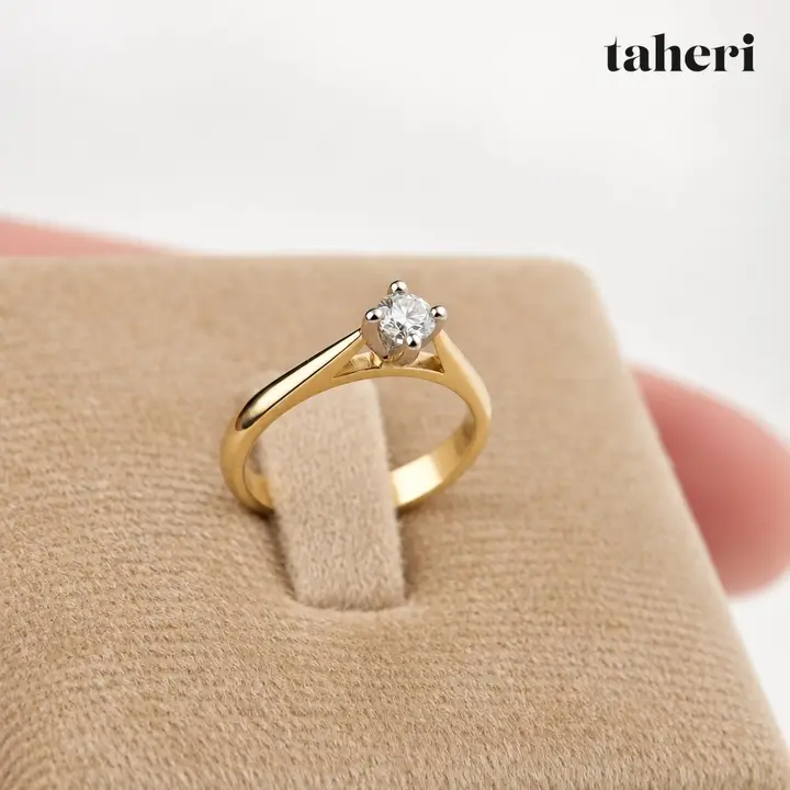 18k Yellow Gold Diamond Ring design 127 by TAHERI