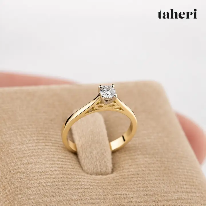 18k Yellow Gold Diamond Ring design 134 by TAHERI