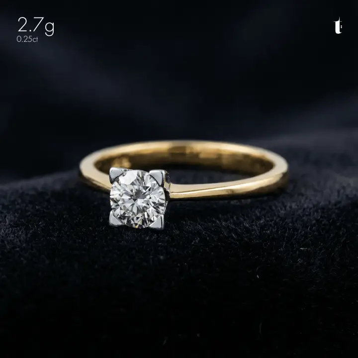 Two-Tone Diamond Ring design 132 by TAHERI