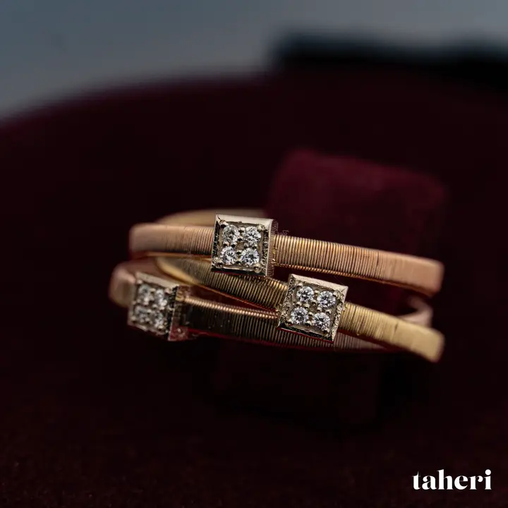 Two-Tone Diamond Ring design 133 by TAHERI