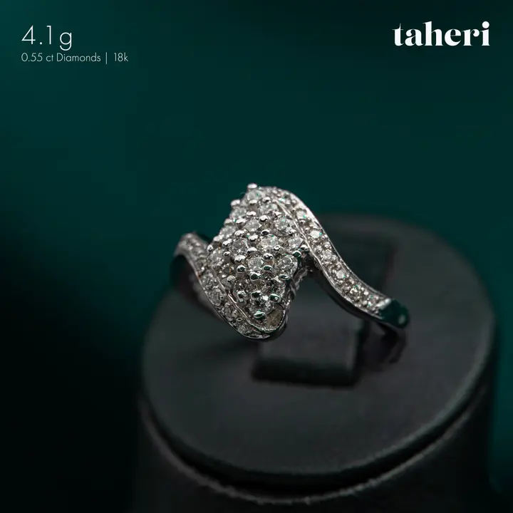 White Gold Diamond Ring design 149 by TAHERI