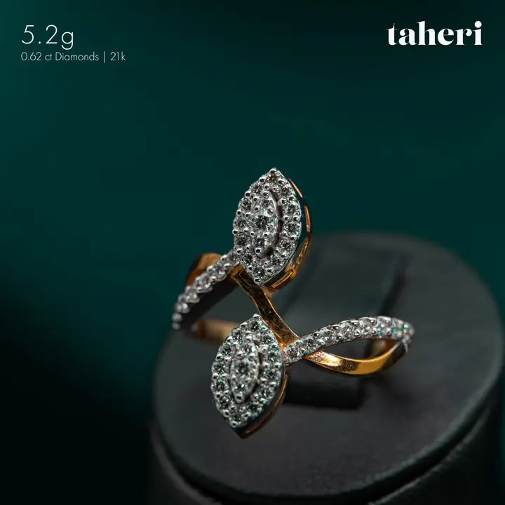 Two-Tone Diamond Ring design 152 by TAHERI