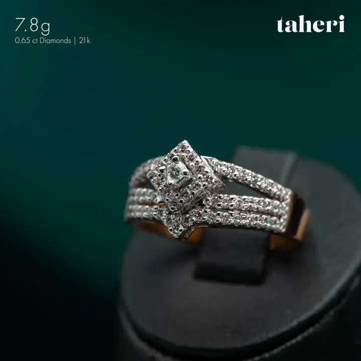 Two-Tone Diamond Ring design 154 by TAHERI