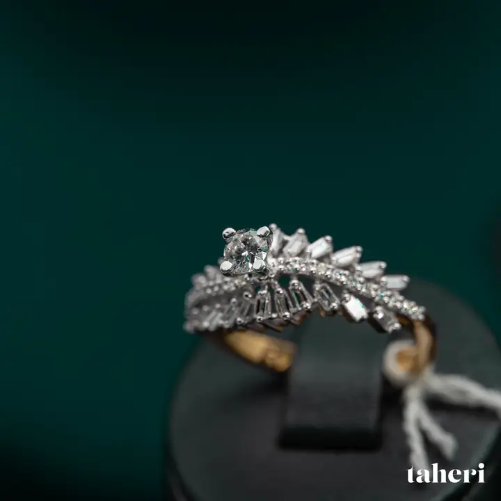 Two-Tone Diamond Ring design 156 by TAHERI