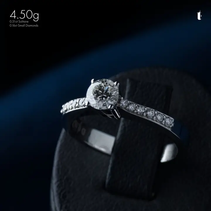 White Gold Diamond Ring design 163 by TAHERI