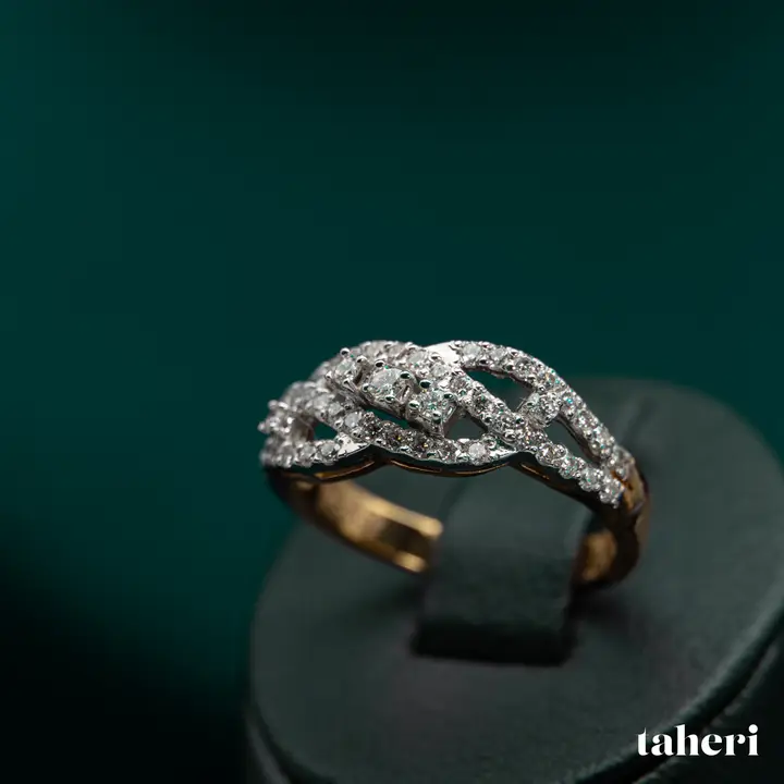 Two-Tone Diamond Ring design 170 by TAHERI