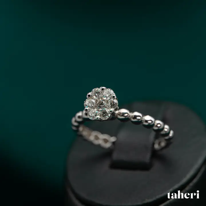 White Gold Diamond Ring design 176 by TAHERI