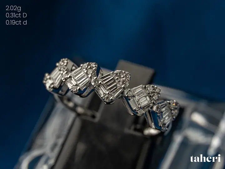 White Gold Diamond Ring design 184 by TAHERI