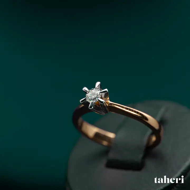 Two-Tone Diamond Ring design 185 by TAHERI