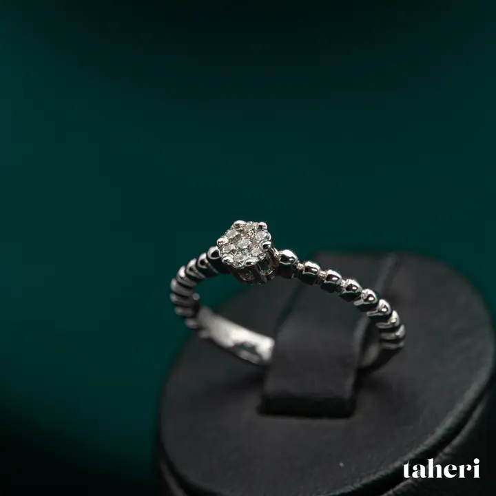White Gold Diamond Ring design 190 by TAHERI