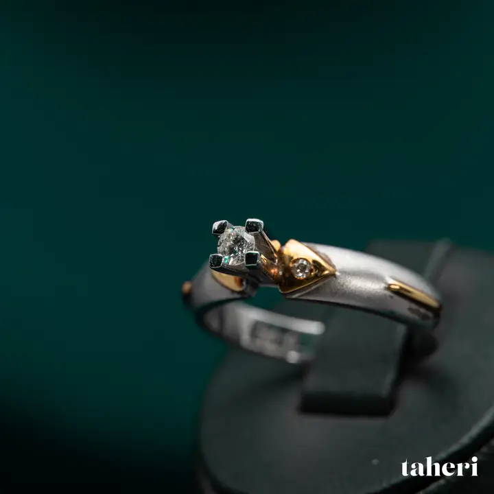 Two-Tone Diamond Ring design 196 by TAHERI