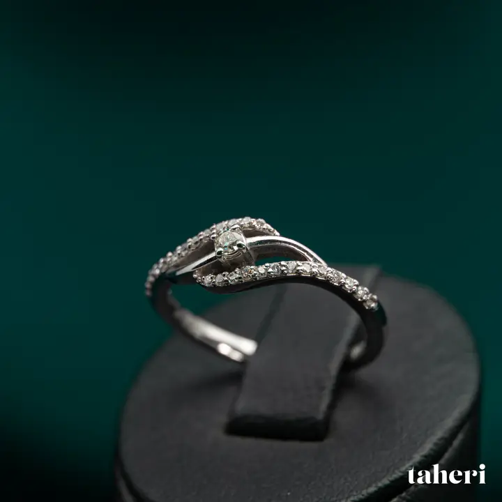 White Gold Diamond Ring design 201 by TAHERI
