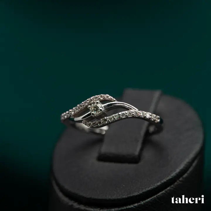 White Gold Diamond Ring design 202 by TAHERI