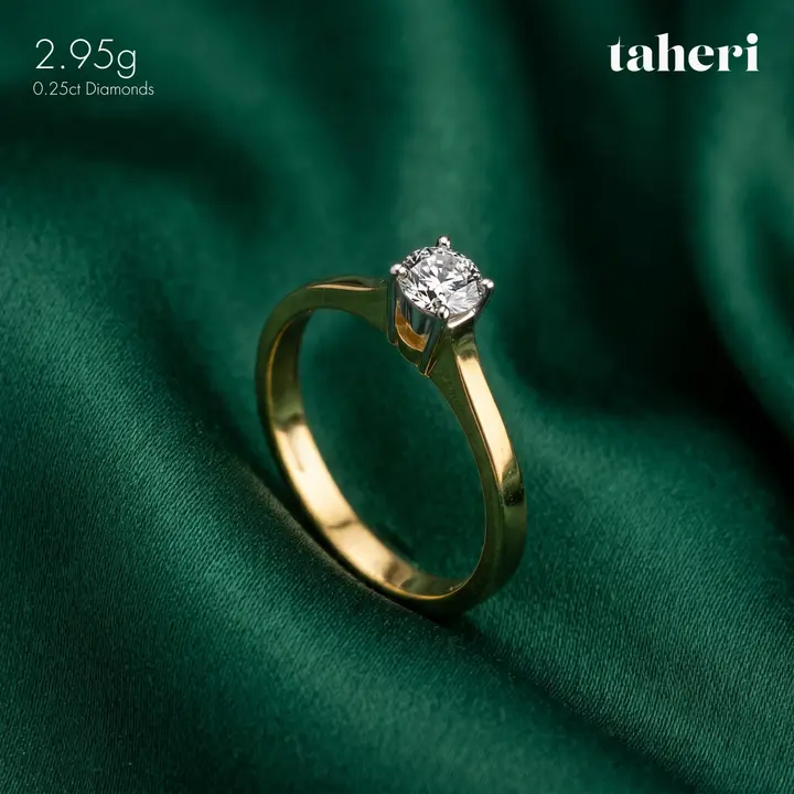 Two-Tone Diamond Ring design 212 by TAHERI