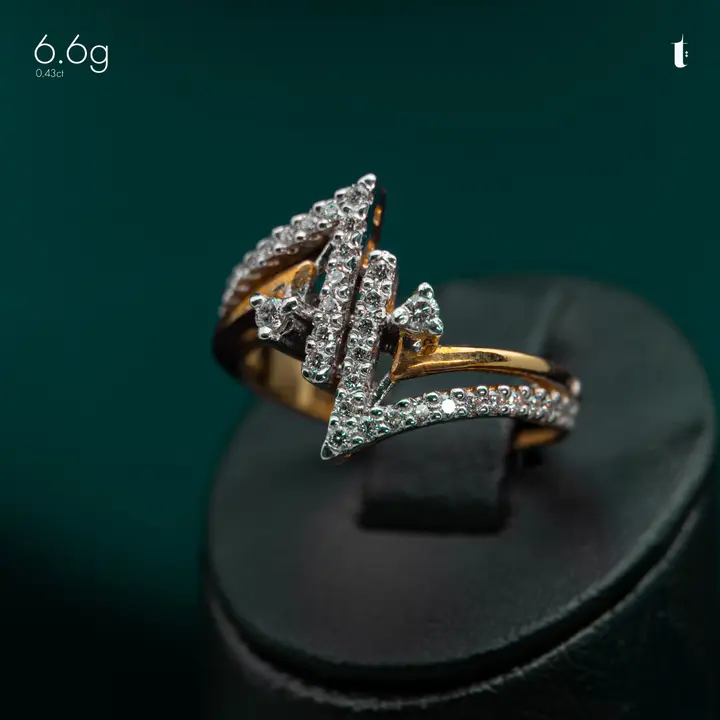Two-Tone Diamond Ring design 206 by TAHERI