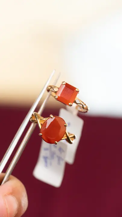 21k Yellow Gold Ring with Colored Stones design 30 by TAHERI