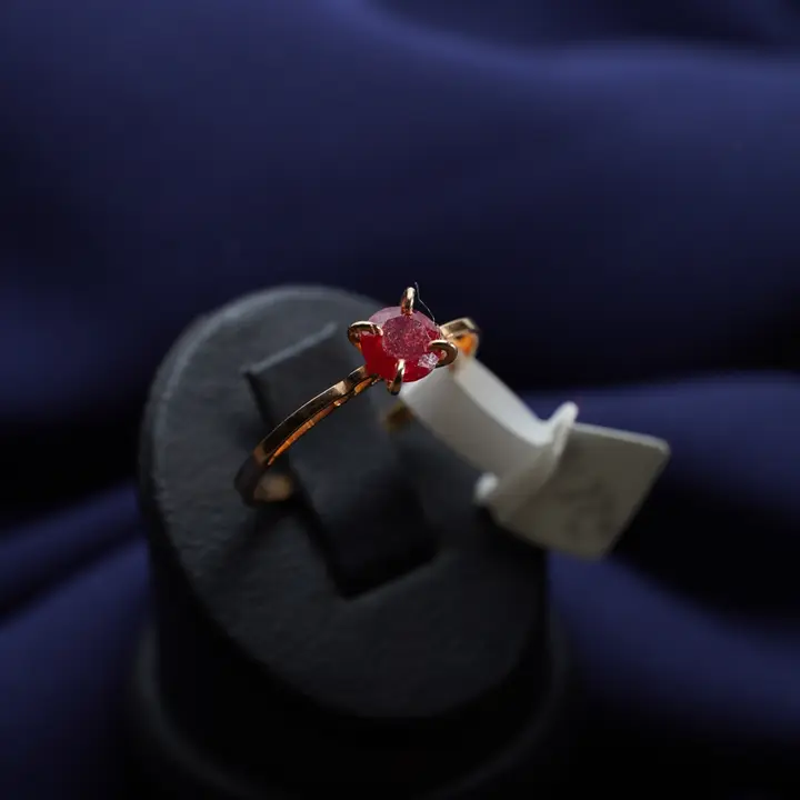 21k Yellow Gold Ring with Ruby design 38 by TAHERI