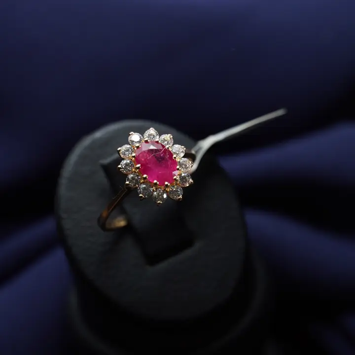 21k Yellow Gold Ring with Ruby design 40 by TAHERI