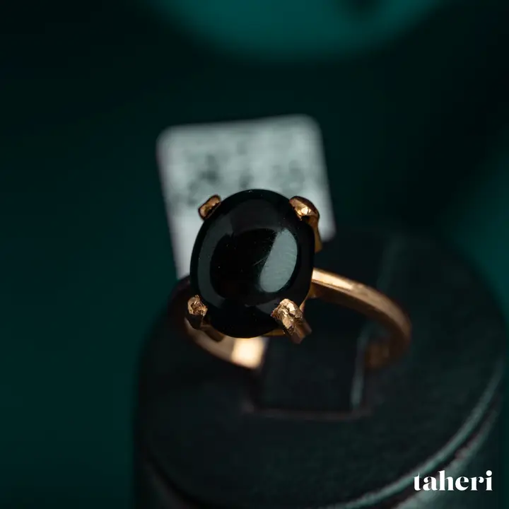 Yellow Gold Ring with Colored Stones design 100 by TAHERI