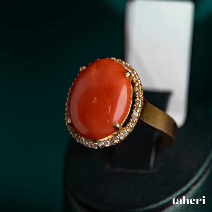 Yellow Gold Ring with Colored Stones design 102 by TAHERI