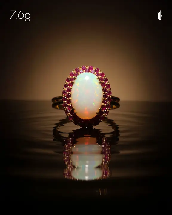 Yellow Gold Ring with Colored Stones design 138 by TAHERI