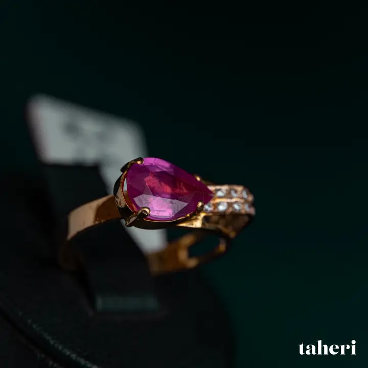 Rose Gold Ring with Ruby design 218 by TAHERI
