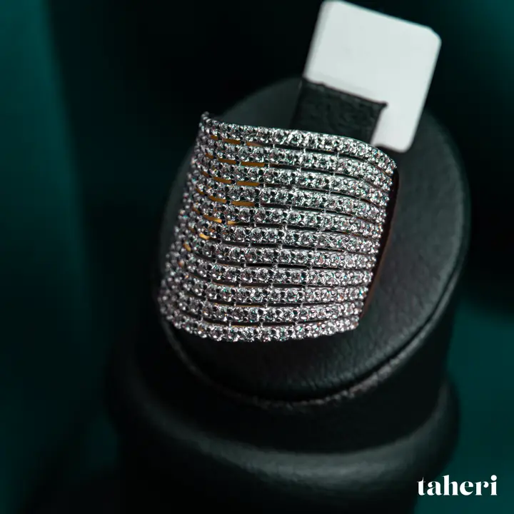 White Gold Ring with Cubic Zirconia design 245 by TAHERI