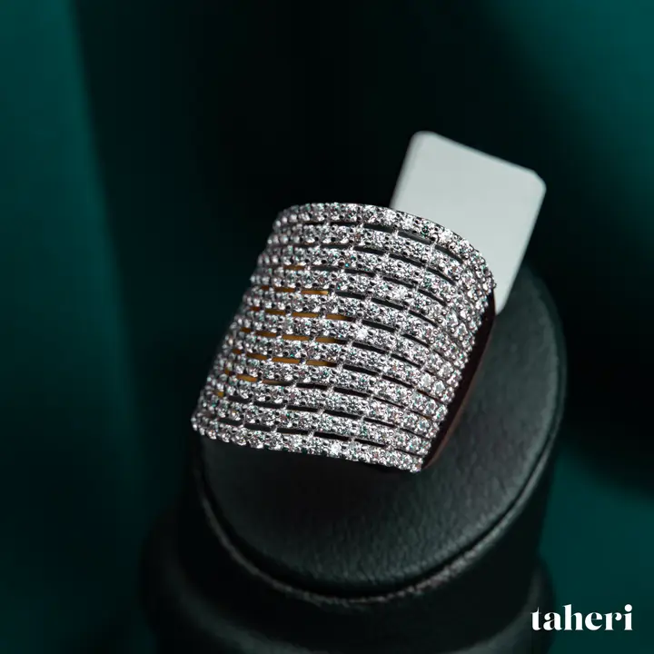 White Gold Ring with Cubic Zirconia design 248 by TAHERI