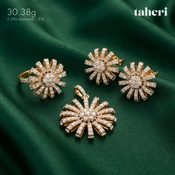 Two-Tone Diamond Set design 9 by TAHERI
