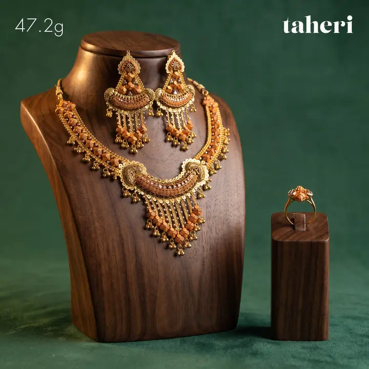 21k Yellow Gold Set design 27 by TAHERI